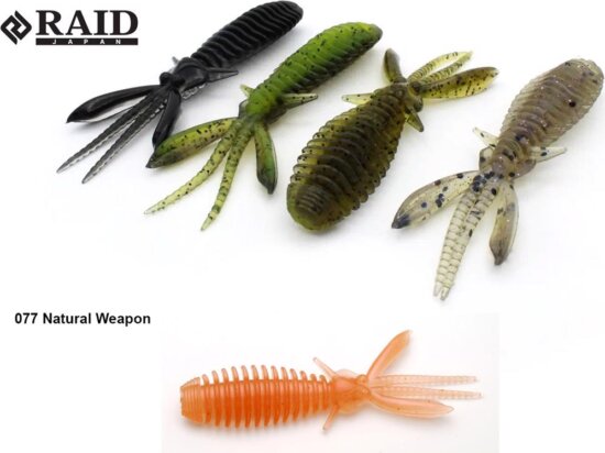RAID JAPAN Egubug Gumirák 2.5" 63mm 077 Natural Weapon