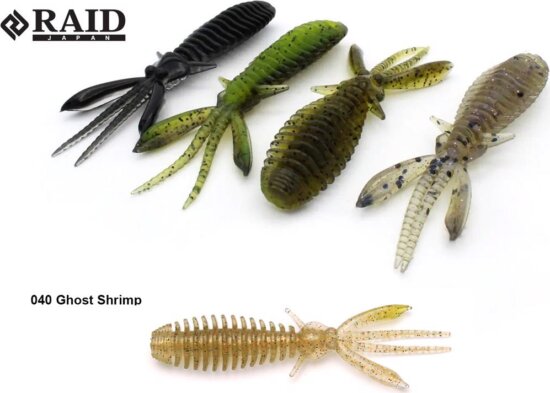 RAID JAPAN Egubug Gumirák 2.5" 63mm 040 Ghost Shrimp
