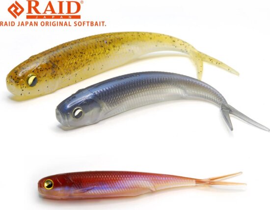 RAID JAPAN Fish Roller Gumihal 3" 89mm 048 Pearl Wakasagi