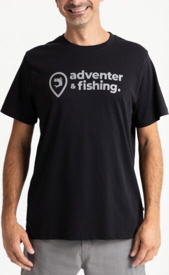 Adventer Rövid Ujjú Póló Black S