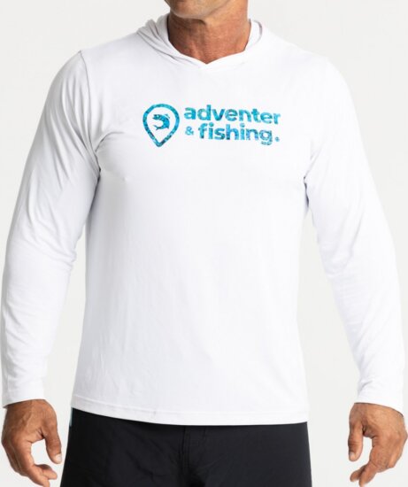 Adventer Kapucnis Uv Álló Póló White & Bluefin L