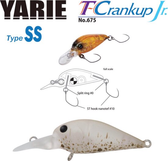 Yarie Jespa Yarie T-Crankup Jr 675 Type Ss 28mm 2.1g C3 Akayari