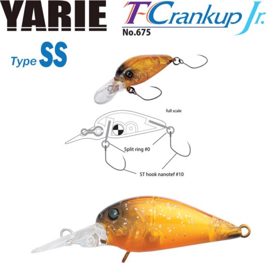 Yarie Jespa Yarie T-Crankup Jr 675 Type Ss 28mm 2.1g C19 Ym Brown