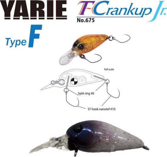 Yarie Jespa Yarie T-Crankup Jr 675 Type F 28mm 1.8g C31 Variation