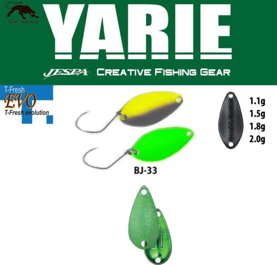 Yarie Jespa Yarie 710T T-Fresh Evo 2.0g Bj-33 Teppan Green
