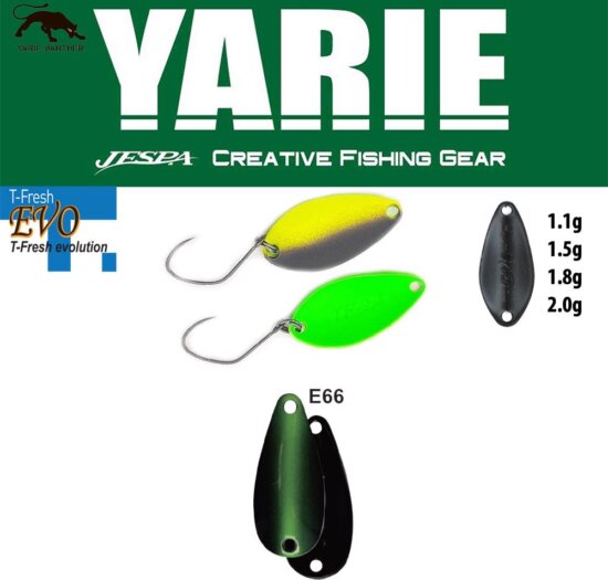 Yarie Jespa Yarie 710T T-Fresh Evo 1.5g E66 Fits Green