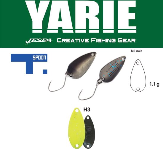 Yarie Jespa Yarie 706 T-Spoon 1.1g H3 Chart Glitter