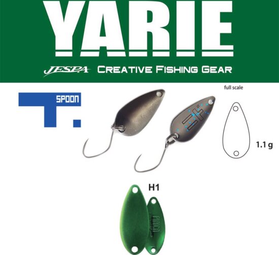 Yarie Jespa Yarie 706 T-Spoon 1.1g H1geen Metallic