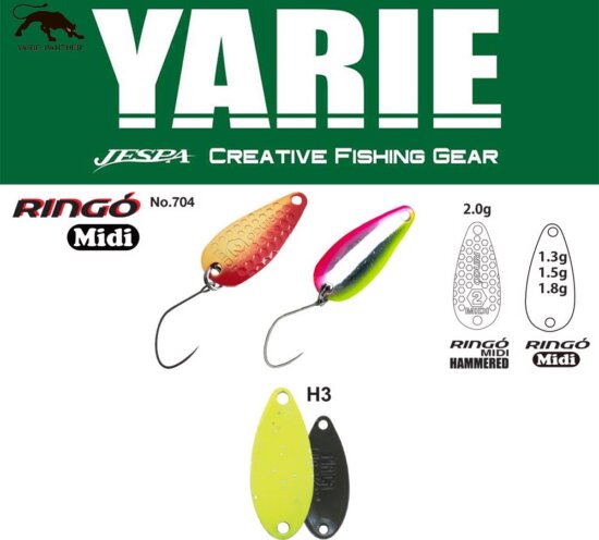 Yarie Jespa Yarie 704 Ringo Midi 1.8g H3 Chart Glitter