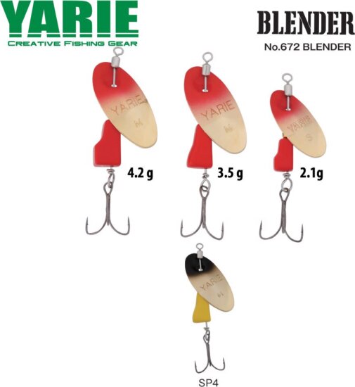 Yarie Jespa Körforgó Yarie 672 Blender 4.2g Sp4 Black/Yellow
