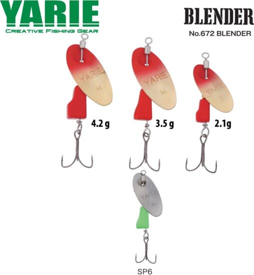 Yarie Jespa Körforgó Yarie 672 Blender 3.5g Sp6 Silver Chart