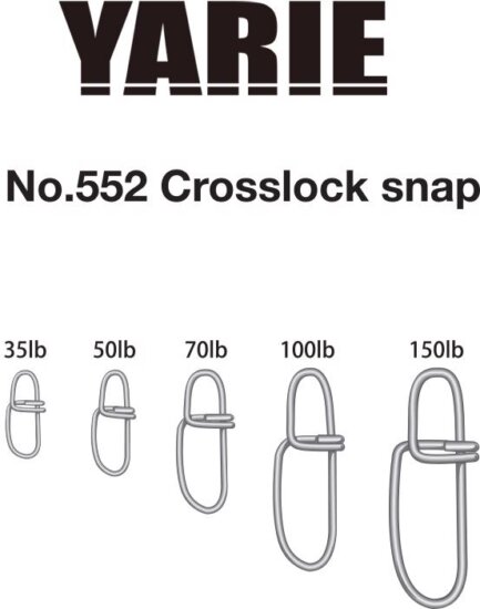 Yarie Jespa Kapocs Yarie 552 Crosslock Snap 70Lb