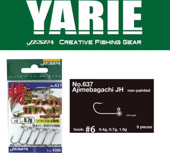 Yarie Jespa Jig Fej Yarie 637 Ajimeba Gachi 6 1.0g