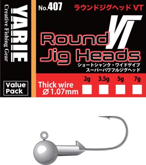 Yarie Jespa Jig Fej Yarie 407 Round Vt Thick Wire 3/0 7.0g