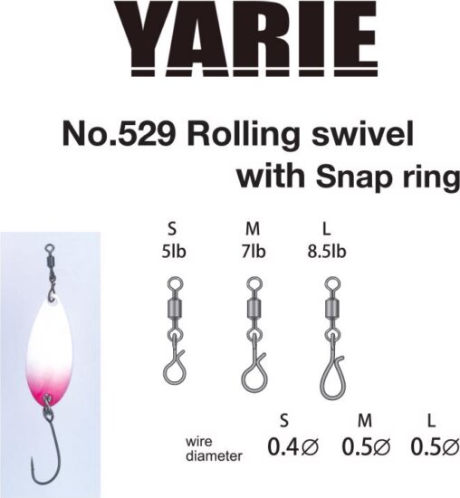 Yarie Jespa Forgókapocs Yarie 529 Fast Snapring L 8.5Lb