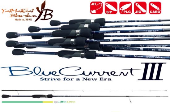 Yamaga Blanks Blue Current III 74 2.235m 1-10g