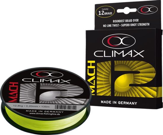 Climax Mach X12 Fluo Yellow 135m 0.23mm 14.9kg