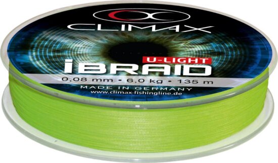 Climax Ibraid U-Light Chartreuse 135m 0.10mm 7.5kg