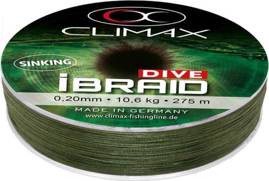 Climax Ibraid Dive Sinking Olive Green 135m 0.22mm 11.8kg