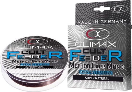 Climax Cult Feeder Method Carp Mono 300m 0.18mm Dark Brown