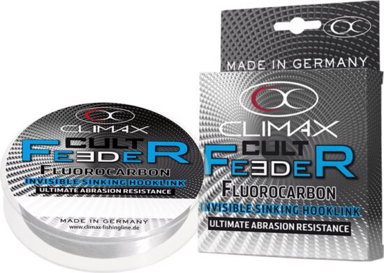 Climax Cult Feeder Fluorocarbon Invisibile Hooklink 25m 0.28mm