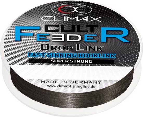 Climax Cult Feeder Fast Sinking Braid Droplink 10m 0.24mm 11.8kg Dark Grey