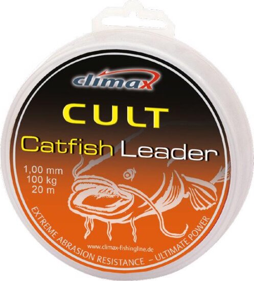 Climax Cult Catfish Havy Braid Leader 20m 1.00mm 100kg Grey