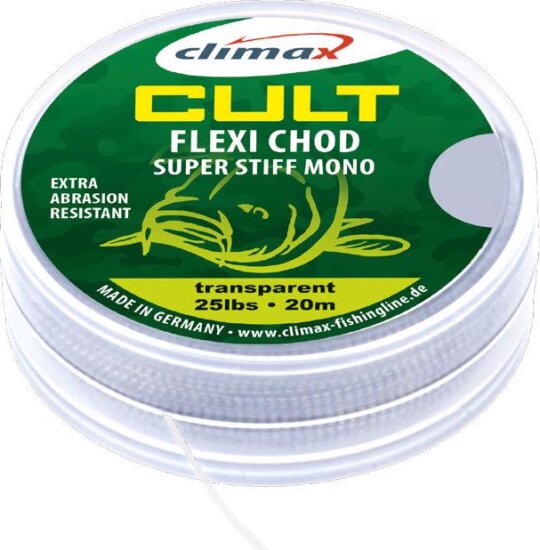 Climax Cult Carp Flexi Chod Mono Hooklink 20m 0.50mm 25Lb