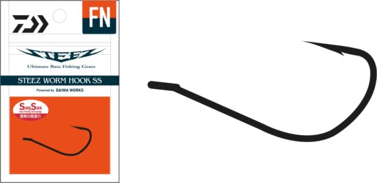 Daiwa Steez Worm Hook (Finesse, #1, 10db)