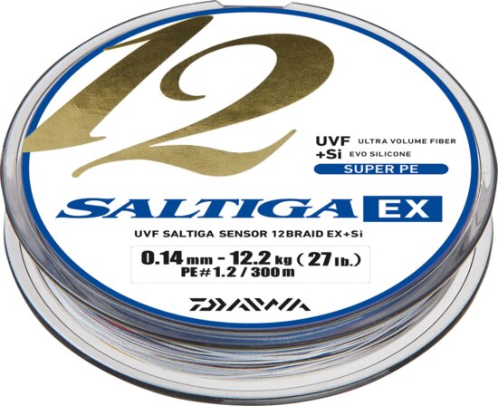 Daiwa Saltiga 12 Braid EX+Si (multi-color, 0.16mm, 14.00kg, 300m)