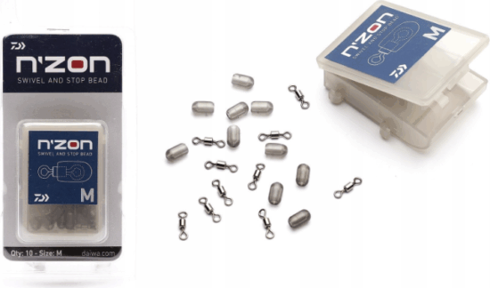 Daiwa N'Zon Swivel & Stop Bead (#M, 10db)