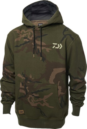 Daiwa Carp Camo Hoodie (green camo, #3XL)