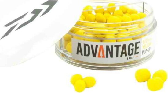 Daiwa Advantage pop up horogcsali (yellow, 6/8mm, 18g)