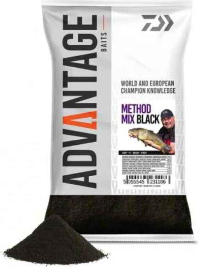 Daiwa Advantage etetőanyag (method mix black, 1kg)