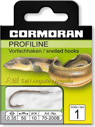 Cormoran Angolna horog M, 200B (bronzed, 50cm, #8, 0.30mm, 10db)