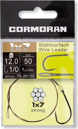 Cormoran 1x7 drótelőke brown, 9.0kg, 50.0cm, 1horog, 1