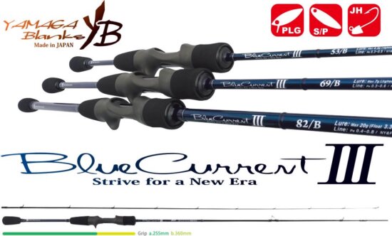 Yamaga Blanks Blue Current Iii 69/B Baitcast 2.07m 0.8-7g