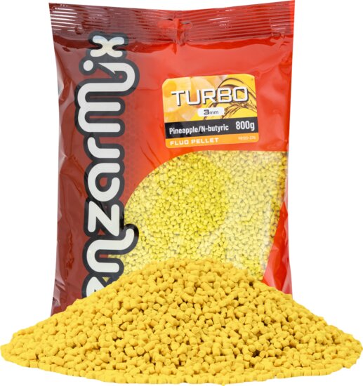 Benzár Fluo Turbo Pellet Ananász-Vajsav 3 mm