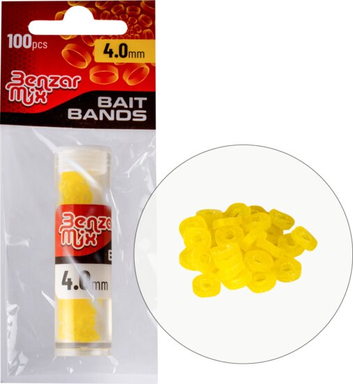 Benzár Csalizógumi 4mm 100db/cs