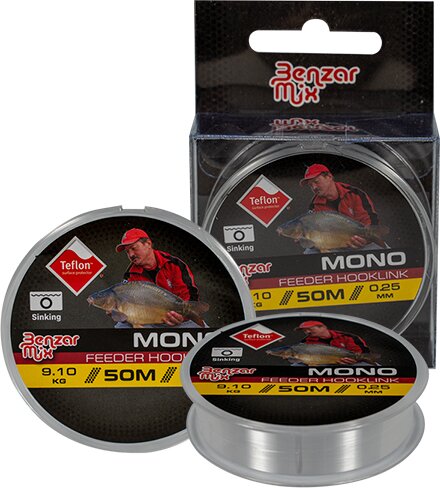 Benzár Mono Feeder Hooklink 50M 0.22mm