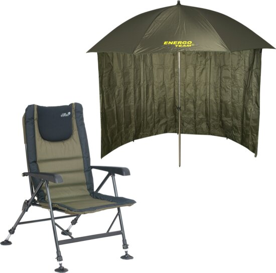 Carp Expert Karfás Szék 220 Cm-Es Sátras Ernyővel