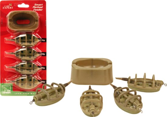 Carp Expert Smart Method Feeder 15G+20G+25G+35G Tömködővel Go Green