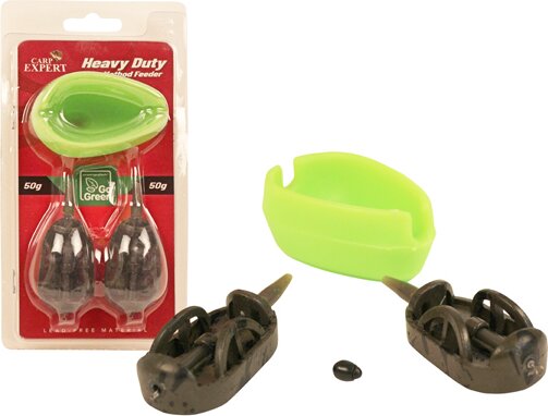 Carp Expert Heavy Duty Method Feeder 70G+70G Tömködővel Go Green