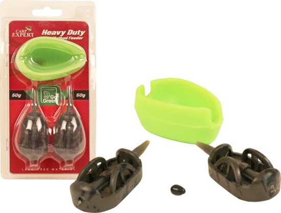 Carp Expert Heavy Duty Method Feeder 50G+50G Tömködővel Go Green