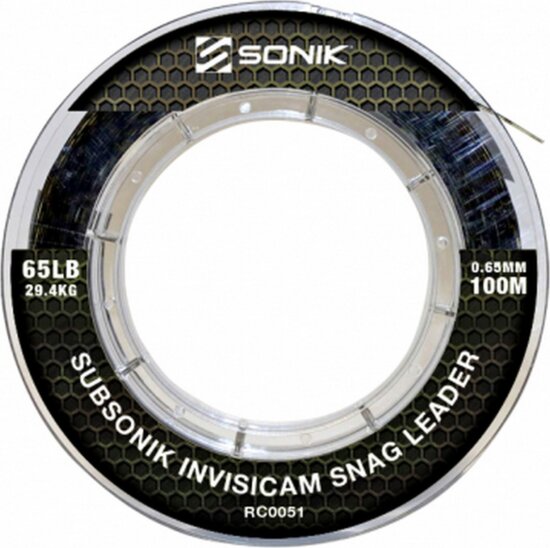 Sonik Subsonik Invisicam Snag Leader 100 M 45lbs 0,55