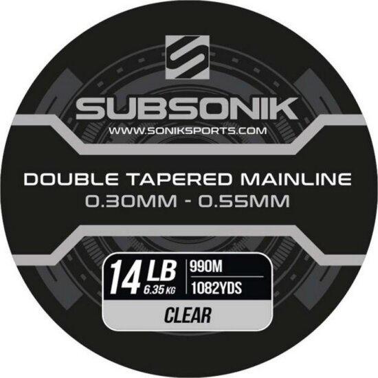 Subsonik Double Tapered Main Line Clear 12Lb 990M 3X330 Felvastagodó Főzsinór