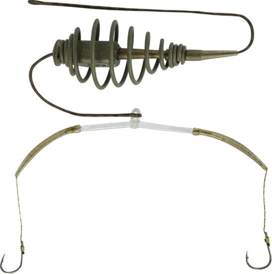 Kéthorgos Fenekező Szerelék 25G