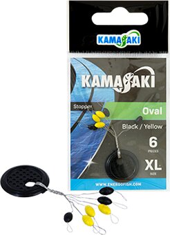 Stopper Kamasaki Ovál Fekete/Sárga M