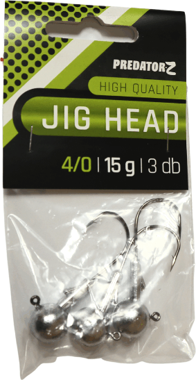 PZ Jig fej 5/0, 5/0, 8 g, 3 db