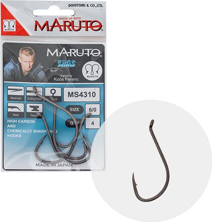 Koós Horog Ms4310Hccpptfe Beak Hooks Forged Reversed Ringed Hc Cut Point 5/0